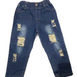 2T  Boutique pull on distressed jeans for boys